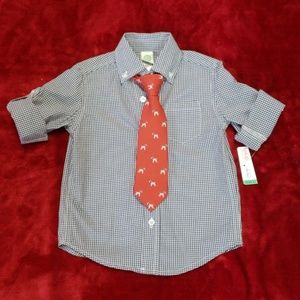 Little Me Shirt & tie